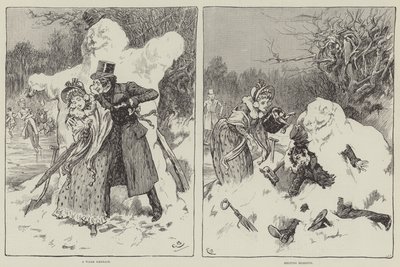 Wintertaferelen door Gordon Frederick Browne